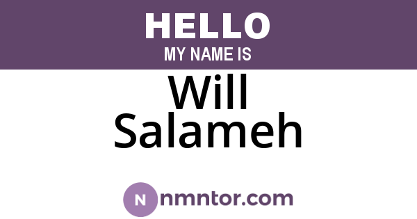 Will Salameh