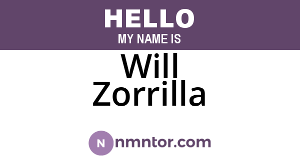 Will Zorrilla