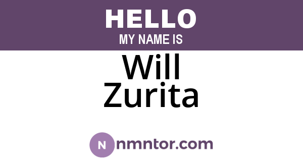 Will Zurita