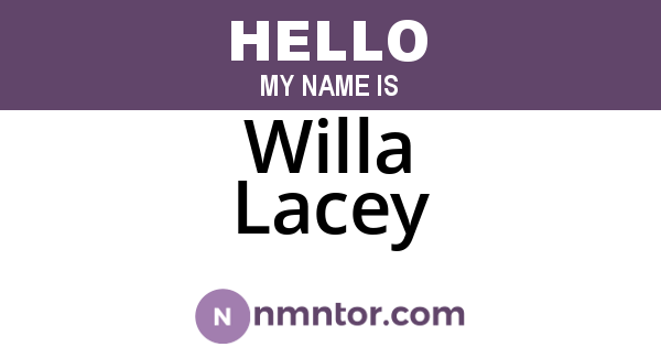 Willa Lacey
