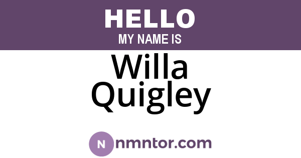 Willa Quigley