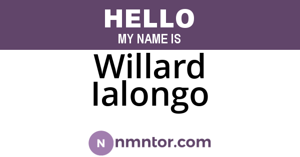 Willard Ialongo