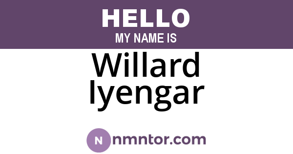 Willard Iyengar