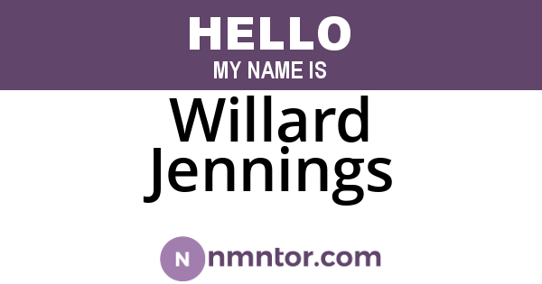 Willard Jennings