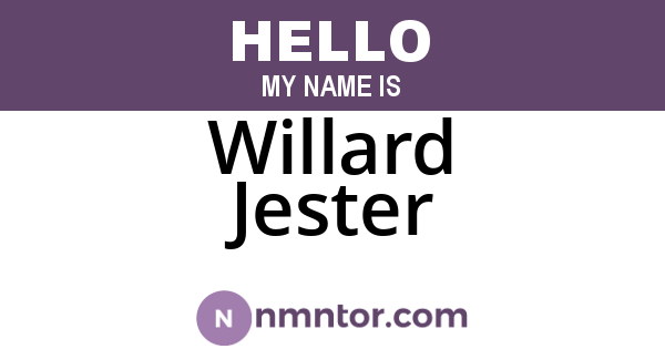 Willard Jester