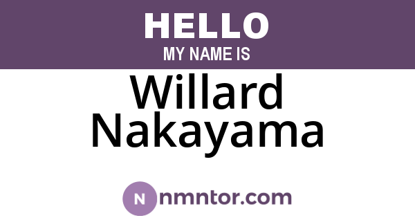 Willard Nakayama
