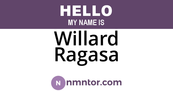 Willard Ragasa
