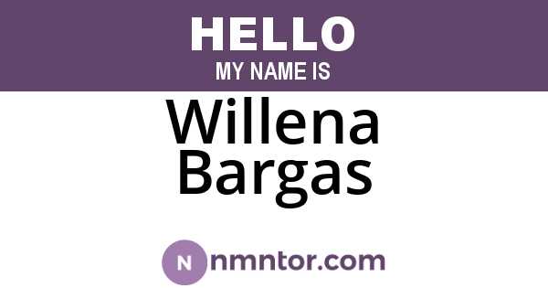 Willena Bargas