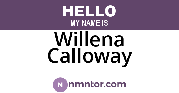 Willena Calloway