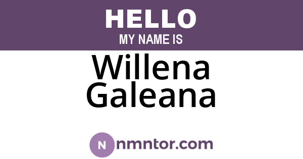 Willena Galeana