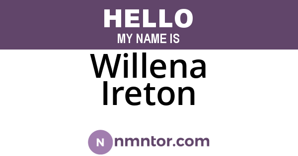 Willena Ireton