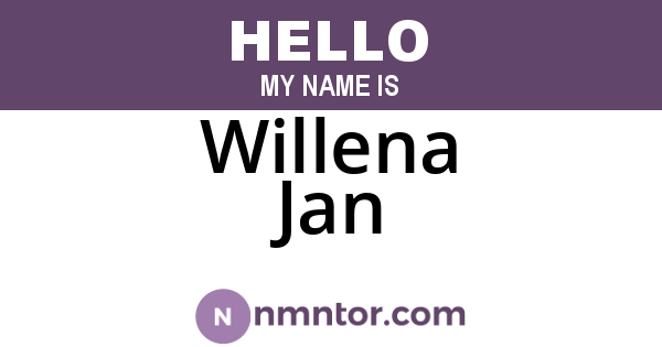 Willena Jan