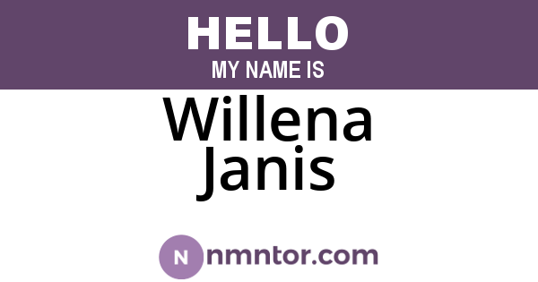 Willena Janis
