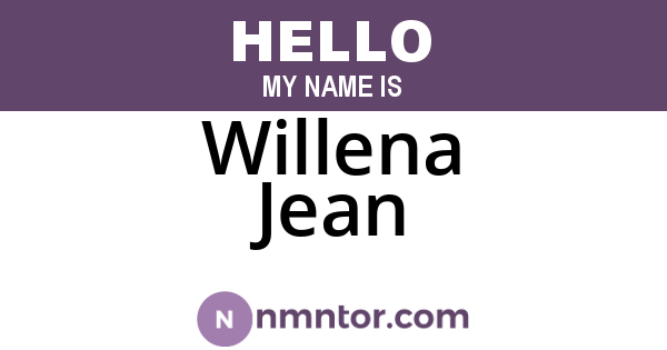 Willena Jean