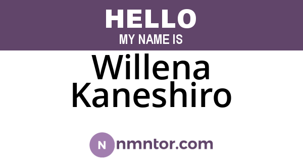 Willena Kaneshiro