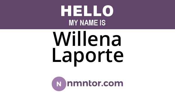 Willena Laporte