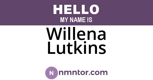 Willena Lutkins