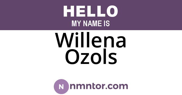 Willena Ozols