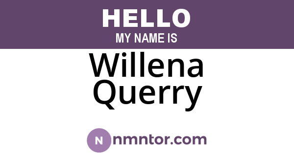 Willena Querry