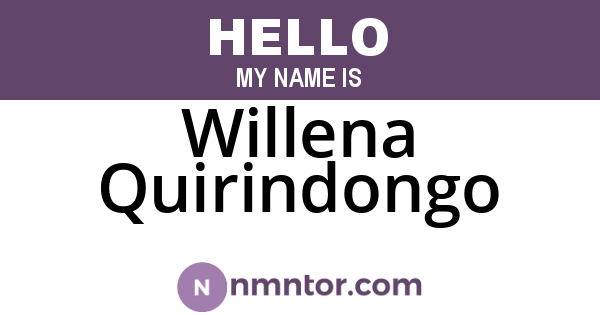 Willena Quirindongo