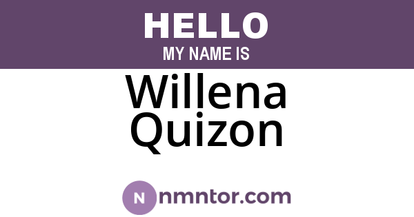 Willena Quizon