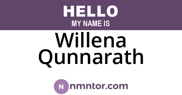 Willena Qunnarath