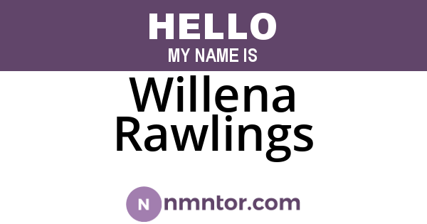 Willena Rawlings