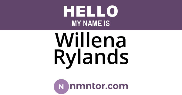 Willena Rylands