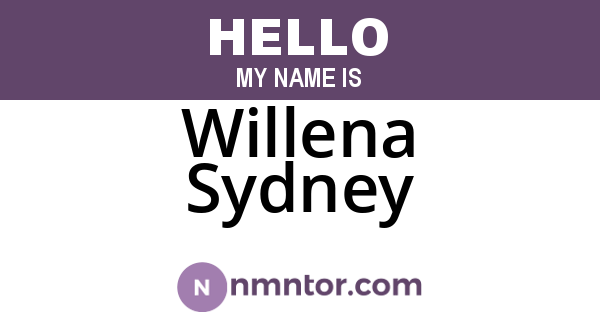 Willena Sydney