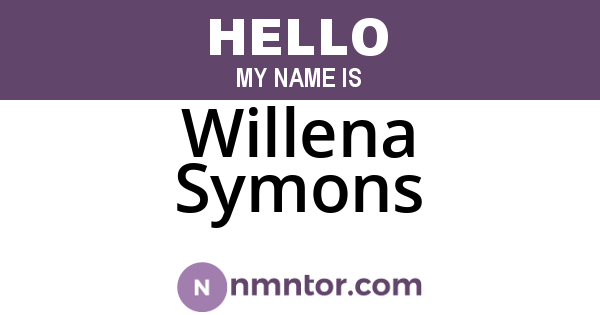 Willena Symons