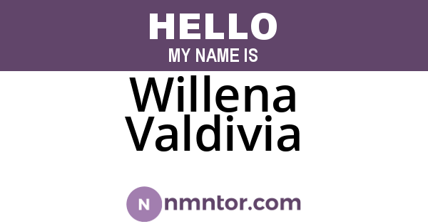Willena Valdivia