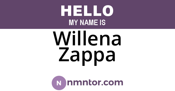 Willena Zappa
