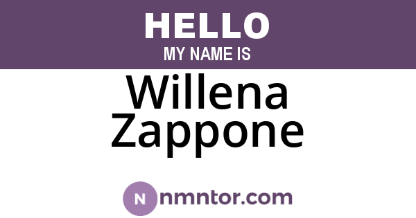 Willena Zappone