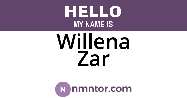 Willena Zar