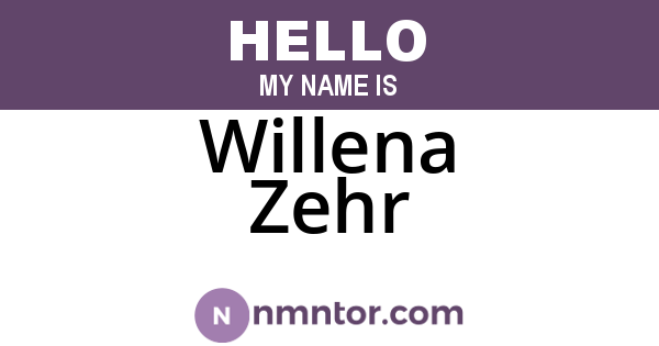 Willena Zehr