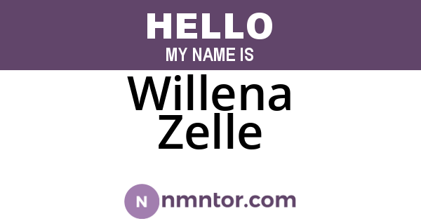 Willena Zelle