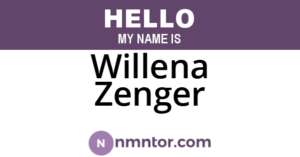 Willena Zenger