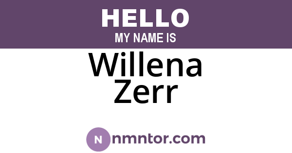Willena Zerr