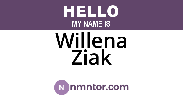 Willena Ziak