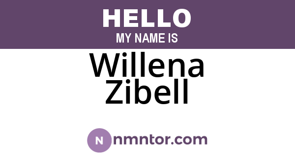 Willena Zibell