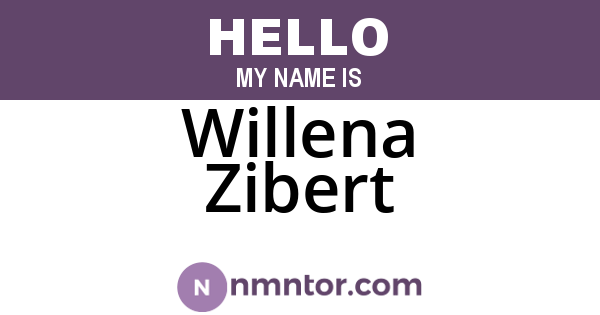 Willena Zibert
