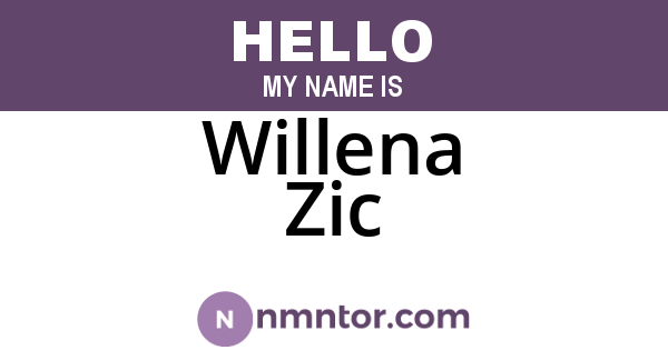 Willena Zic
