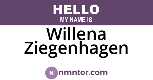 Willena Ziegenhagen