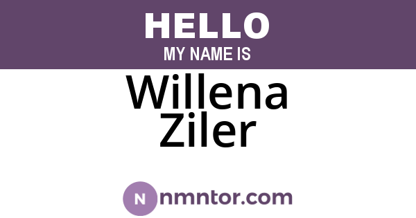 Willena Ziler