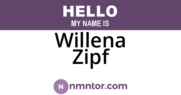 Willena Zipf