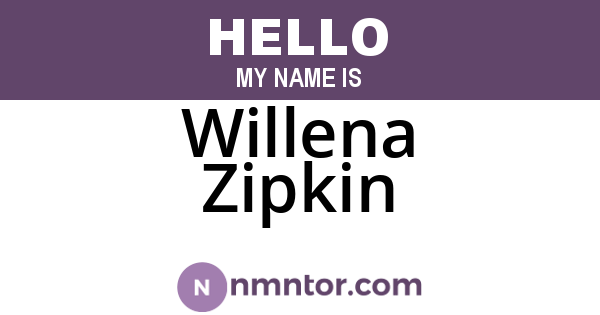 Willena Zipkin