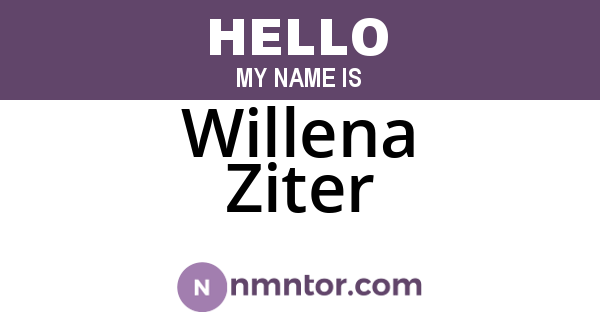 Willena Ziter