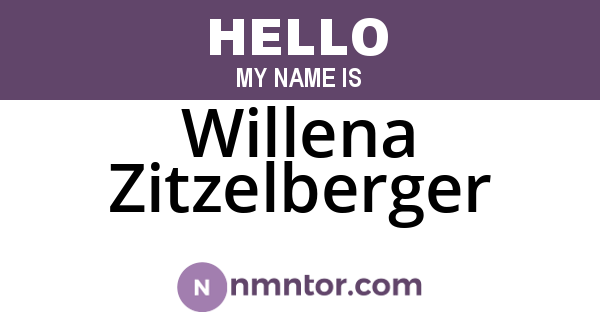 Willena Zitzelberger