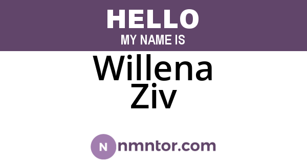 Willena Ziv