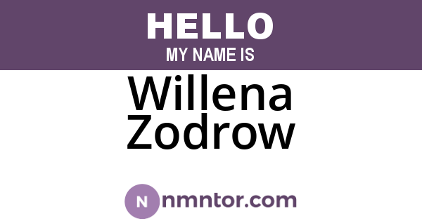 Willena Zodrow